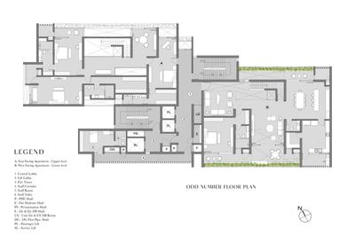Image of 7850 Sq.ft 4 BHK Apartment / Flat for sale in Myscape Edition, Financial District, Hyderabad for Rs. 86350000