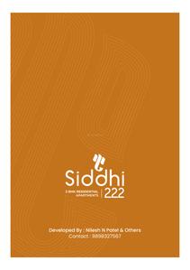 Image of 1170 Sq.ft 2 BHK Apartment / Flat for sale in Siddhi 222, Bopal, Ahmedabad for Rs. 5800000
