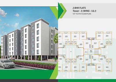 Image of 800 Sq.ft 2 BHK Apartment / Flat for sale in Swami Drashti Viram 2 Phase 2, Manjalpur, Vadodara for Rs. 2400000