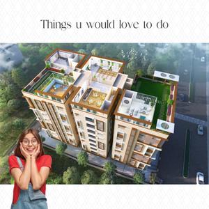 Image of 1770 Sq.ft 3 BHK Apartment / Flat for sale in The Avenue, Lake Town, Kolkata for Rs. 14337000