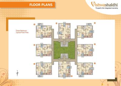 Image of 1170 Sq.ft 2 BHK Apartment / Flat for sale in Marg Vishwashakthi, Kotramangalam, Tirupathi for Rs. 4000000