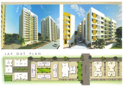Image of 1550 Sq.ft 3 BHK Apartment / Flat for sale in Aagam Heights, Bhimrad, Surat for Rs. 6800000