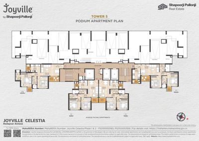 Image of 1000 Sq.ft 2 BHK Apartment / Flat for sale in Joyville Celestia, Shewalewadi, Pune for Rs. 6800000