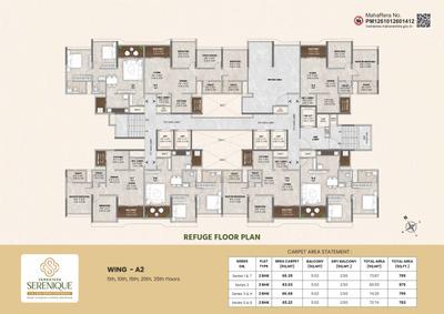 Image of 1500 Sq.ft 3 BHK Apartment / Flat for sale in Venkatesh Serenique Phase 1, Bavdhan, Pune for Rs. 15000000