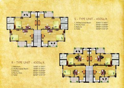 Image of 400 Sq.ft 2 BHK Apartment / Flat for sale in Sree Balaji Panthaniwas Phase 3, Ramnagar, Bolpur-Santiniketan for Rs. 1850000