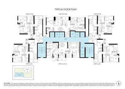 Image of 1650 Sq.ft 3 BHK Apartment / Flat for sale in Shapoorji NP, Kandivali East, Mumbai for Rs. 47500000