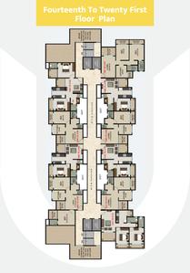 Image of 670 Sq.ft 1 BHK Apartment / Flat for sale in Tulip Heights, Kalyan East, Kalyan for Rs. 4500000