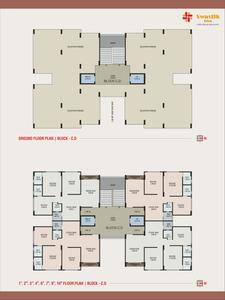 Image of 1510 Sq.ft 3 BHK Apartment / Flat for sale in 9 Brothers Swastik Rise, South Bopal, Ahmedabad for Rs. 9500000