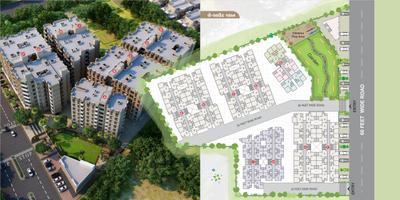 Image of 990 Sq.ft 2 BHK Apartment / Flat for sale in Aroma Aakruti Aangan, Lambha, Ahmedabad for Rs. 2150000