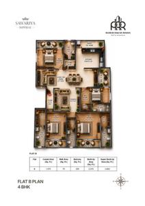 Image of 2378 Sq.ft 4 BHK Apartment / Flat for sale in RRR Sawariya The Imperial, Bhuwana, Udaipur for Rs. 22700000
