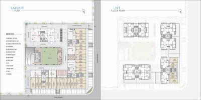 Image of 1764 Sq.ft 3 BHK Apartment / Flat for sale in Shambhavi Swam Sky by Shambhavi Corporation	, Ognaj, Ahmedabad for Rs. 9000000