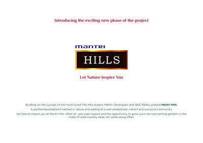 Mantri Hills Brochure 12
