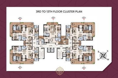 Image of 2626 Sq.ft 4 BHK Apartment / Flat for sale in Rohit Avenue, Vrindavan Yojana, Lucknow for Rs. 19695000