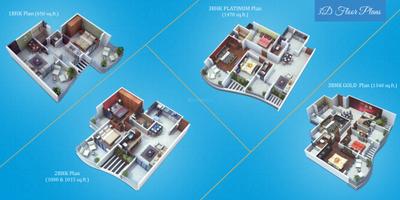 Image of 1000 Sq.ft 2 BHK Apartment / Flat for sale in Proviso Leisure Town, Hadapsar, Pune for Rs. 10500000