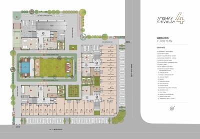Image of 1550 Sq.ft 3 BHK Apartment / Flat for sale in Atishay Shivalay 4, Adalaj, Gandhinagar for Rs. 12100000