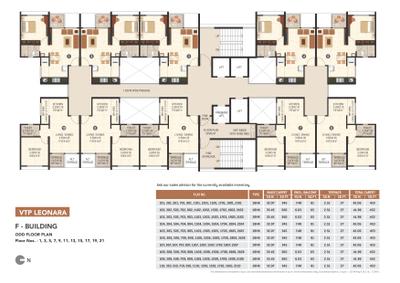 Image of 550 Sq.ft 1 BHK Apartment / Flat for sale in VTP Leonara Building C And F, Mahalunge, Pune for Rs. 5600000