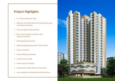 Image of 381 Sq.ft 1 BHK Apartment / Flat for sale in Kripa Eternia, Vikhroli East, Mumbai for Rs. 7300000