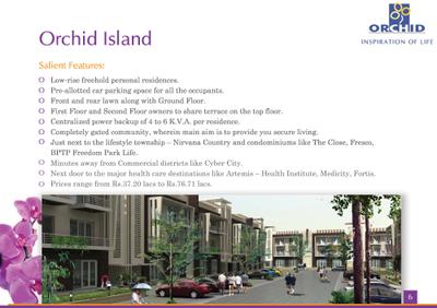 Image of 2400 Sq.ft 3.5 BHK Builder Floor for sale in Orchid Island, Sector 51, Gurgaon for Rs. 34000000