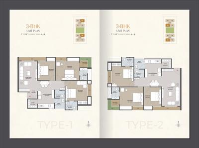 Image of 1850 Sq.ft 3 BHK Apartment / Flat for sale in JT Serenity Homes, Pal Gam, Surat for Rs. 8300000