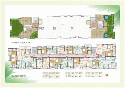 Image of 1050 Sq.ft 2 BHK Apartment / Flat for sale in Aradhana Bhavyaa Green, Jagatpura, Jaipur for Rs. 5200000