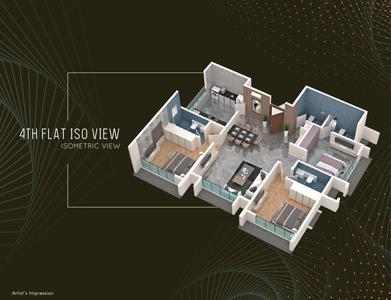 Image of 961 Sq.ft 3 BHK Apartment / Flat for sale in Oscar OM Neelkanth, Ghatkopar East, Mumbai for Rs. 40000000