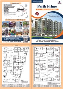 Image of 1300 Sq.ft 3 BHK Apartment / Flat for sale in Parth Prime A, Sheopur, Jaipur for Rs. 6200000