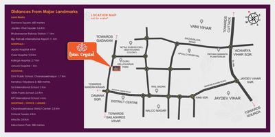 Image of 1880 Sq.ft 3 BHK Apartment / Flat for sale in Kapis Lotus Crystal, Chandrasekharpur, Bhubaneswar for Rs. 15000000