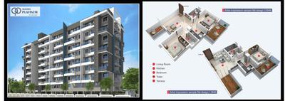 Image of 1050 Sq.ft 2 BHK Apartment / Flat for sale in Garve Akshara Platinum, Wakad, Pune for Rs. 7200000