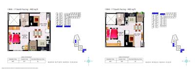 Image of 390 Sq.ft 1 BHK Apartment / Flat for sale in Jubliee Residences, Moolakazhani, Chennai for Rs. 2750000