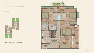 Image of 1000 Sq.ft 1 BHK Apartment / Flat for sale in Vida, Gujarat International Finance Tec City, Gandhinagar for Rs. 15000000