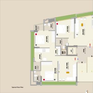 Image of 950 Sq.ft 2 BHK Apartment / Flat for sale in Pyramid Shreyash 2, Ambawadi, Ahmedabad for Rs. 6000000