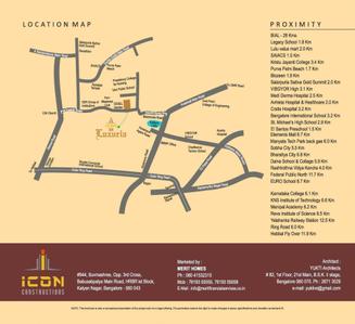 Image of 1360 Sq.ft 3 BHK Apartment / Flat for sale in Icon SN Luxuria by Icon Costructions, Kothanur, Bengaluru for Rs. 11600000