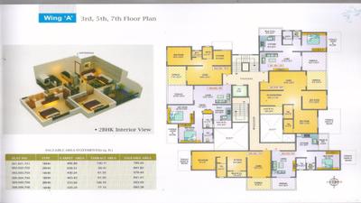 Image of 785 Sq.ft 1.5 BHK Apartment / Flat for sale in Moraya Vedant Heights, Kiwale, Pune for Rs. 6000000