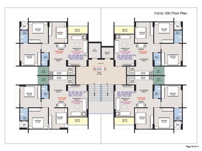 Image of 1100 Sq.ft 2 BHK Apartment / Flat for sale in Shree Ambica Elegance, Chiloda, Gandhinagar for Rs. 2800000