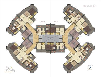 Image of 1000 Sq.ft 2 BHK Apartment / Flat for sale in Gauri Excellency, Kandivali West, Mumbai for Rs. 22500000