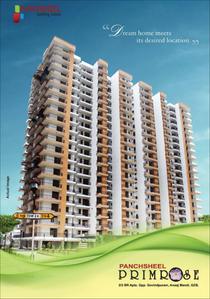 Image of 1100 Sq.ft 3 BHK Apartment / Flat for sale in Panchsheel Primrose, Shastri Nagar, Ghaziabad for Rs. 6500000