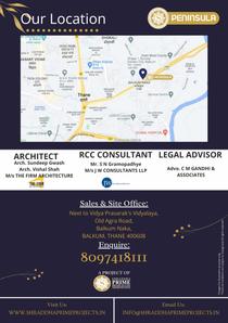 Image of 700 Sq.ft 2 BHK Apartment / Flat for sale in Shraddha Peninsula, Thane West, Thane for Rs. 9500000