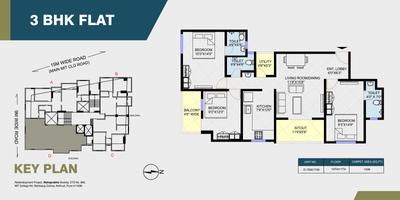 Image of 1400 Sq.ft 3 BHK Apartment / Flat for sale in Ashwamedh Ratnaprabha, Kothrud, Pune for Rs. 19500000