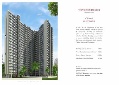 Image of 470 Sq.ft 1 BHK Apartment / Flat for sale in Shree Vrindavan Sra Chs Ltd, Bhandup West, Mumbai for Rs. 8100000