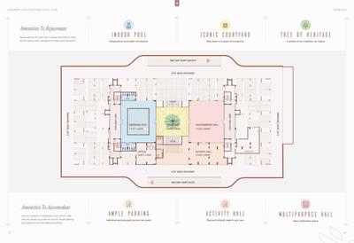 Image of 2083 Sq.ft 4 BHK Apartment / Flat for sale in Gandharva Imperial Residencia, Vrindavan Yojana, Lucknow for Rs. 22610000