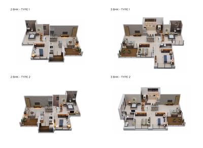 Image of 1595 Sq.ft 3 BHK Apartment / Flat for sale in Tejelevia Building D And Tejone Baner, Baner, Pune for Rs. 19528295