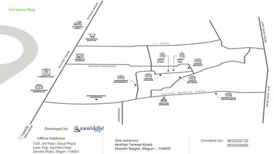 Image of 1152 Sq.ft 3 BHK Apartment / Flat for sale in Oasis Urban Nest, Sevoke Rd, Siliguri for Rs. 4608000