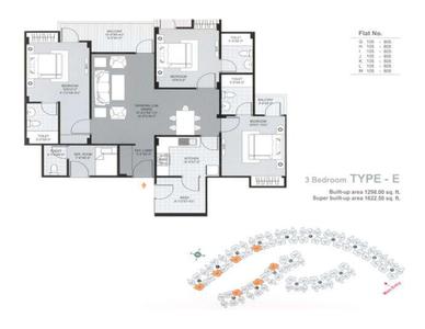 Image of 1027 Sq.ft 2 BHK Apartment / Flat for sale in Mahima Panorama, Karolan Ka Barh, Jaipur for Rs. 7000000