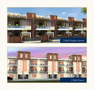 Image of 1200 Sq.ft 2 BHK Apartment / Flat for sale in SKBK Nine Homz, Kharar, Mohali for Rs. 3750000