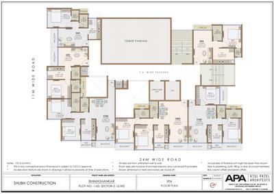 Image of 1205 Sq.ft 2 BHK Apartment / Flat for sale in Shubh Bhimashankar, Ulwe, Navi Mumbai for Rs. 12000000