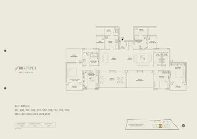 Image of 2600 Sq.ft 4 BHK Apartment / Flat for sale in Kolte Patil 24K Sereno Building E, Baner, Pune for Rs. 42000000