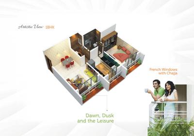 Image of 755 Sq.ft 1 BHK Apartment / Flat for sale in Deep Sky C And G Wing, Vasai East, Vasai for Rs. 3770301