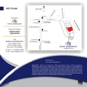 Image of 730 Sq.ft 2 BHK Apartment / Flat for sale in Ripam Residency, New Ranip, Ahmedabad for Rs. 3500000