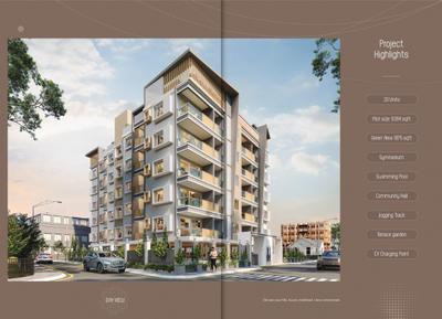 Image of 1272 Sq.ft 3 BHK Apartment / Flat for sale in Srusti Mansion, Patrapada, Bhubaneswar for Rs. 11115000