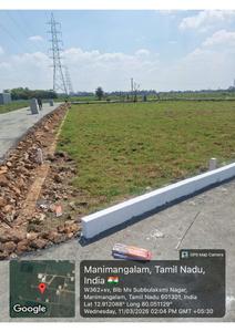 Image of 760 Sq.ft Residential Plot / Land for sale in Budget Sai M S Subbulakahmi Nagar, Manimangalam, Chennai for Rs. 2310000